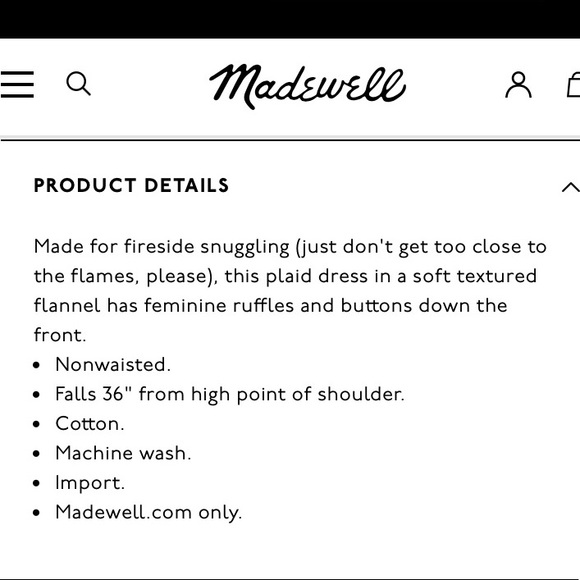 Madewell Plaid Ruffled Sleeve V-Neck Button Down Shirt Dress - Picture 11 of 14